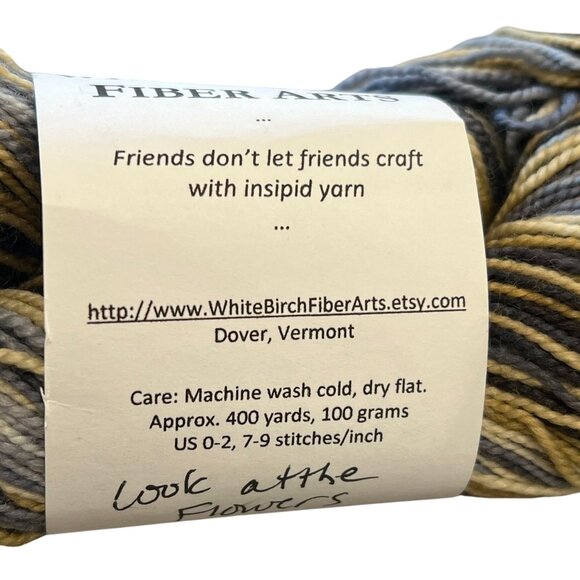 White Birch Fiber Arts Hand-Dyed Yarn 400 Yards 100g US 0-2 - Picture 6 of 10